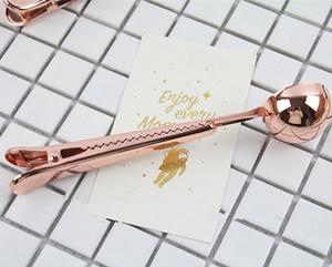 Coffee Clip Spoon Kitchen dealsniper-net Rose gold