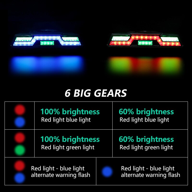 Waterproof Bicycle Tail Light USB Rechargeable Tail Light Bicycle Tail light 3 colors Vehicle dealsniper-net