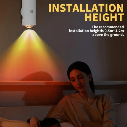 4PCS Color-sensing Motion Night Lights, Wall Lights Cabinet Lights Outdoor Gym From House