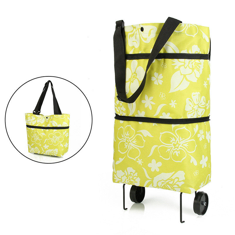 Folding Shopping Carts Reusable Shopping Bags with Wheels