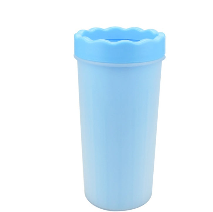 Silicone Dog Paw Washer Cup Pets dealsniper-net Blue L