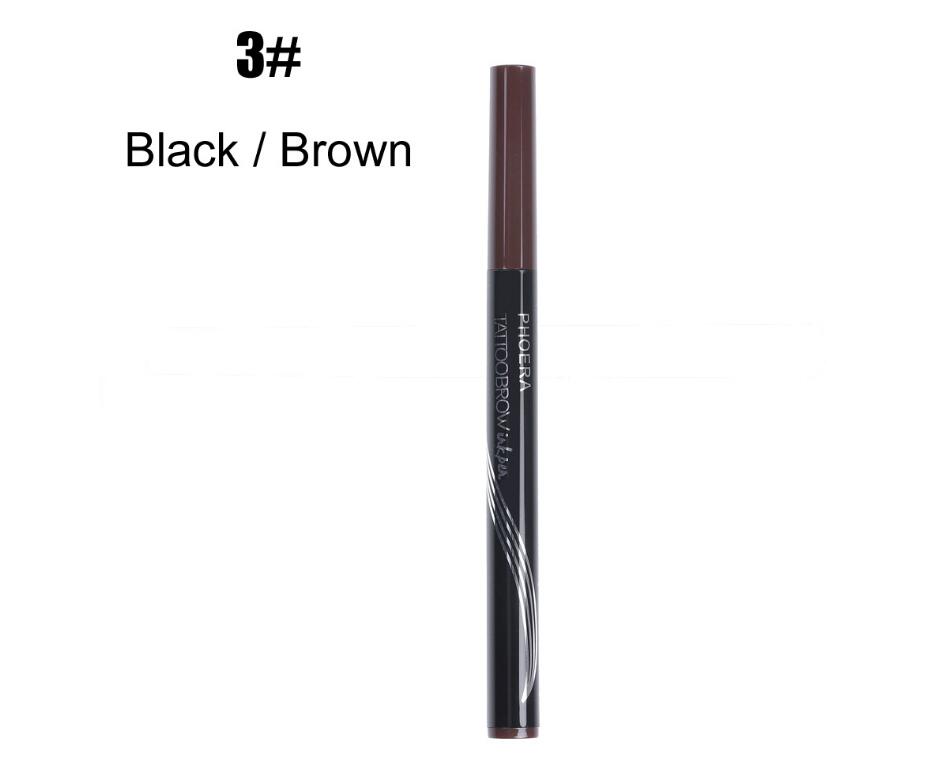 New Long Lasting Ultra-Fine Four-Comb Eyebrow Pencil Beauty DealSniper.net 2 pcs Brown