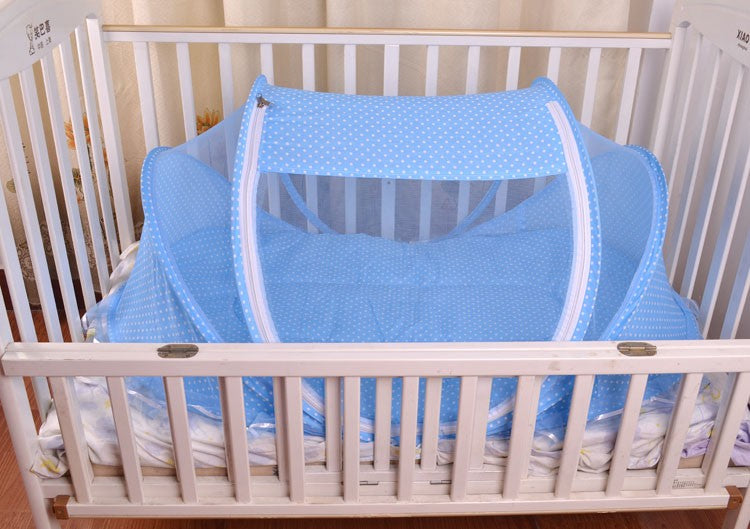 Foldable Baby Bed Net With Pillow Net 2pieces Set Kids DealSniper.net