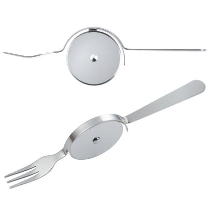 Stainless Steel Cake Cutter with Knife and Fork Kitchen DealSniper.net