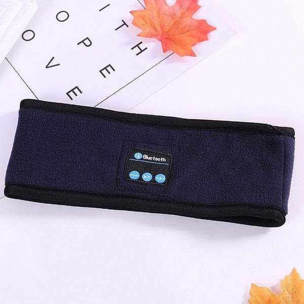 Wireless Bluetooth Headband Outdoor Fitness Yoga Headband Sports DealSniper.net Dark blue