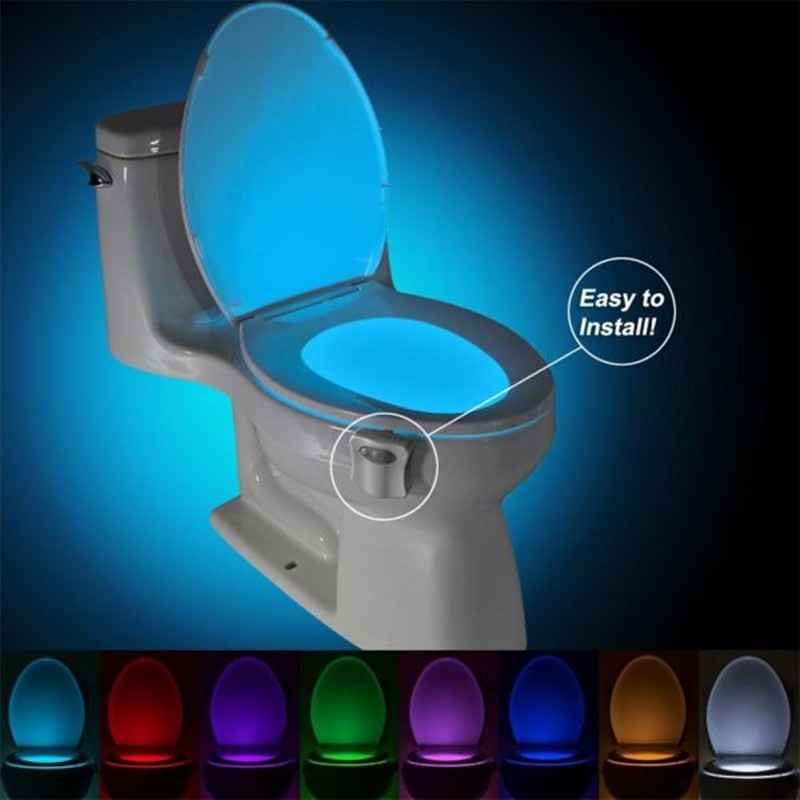 Toilet Induction LED Night Light House dealsniper-net 8colors