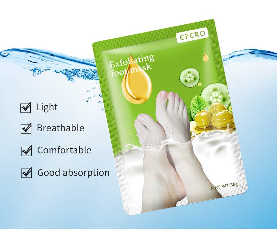 Foot Peeling Mask Pedicure Socks Foot Mask Health DealSniper.net Green 3pcs