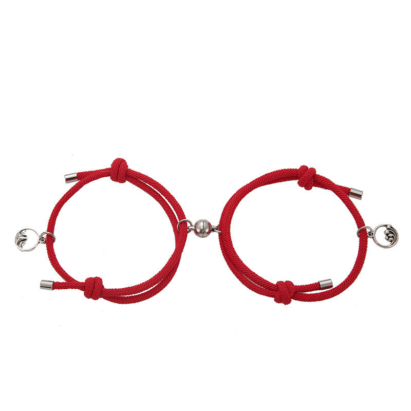 Alloy Eachother Couple Bracelet Jewelry dealsniper-net Red