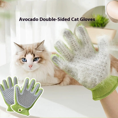 Pet Bath Cat Petting Gloves Double-sided Floating Hair Comb Pets Gym From House