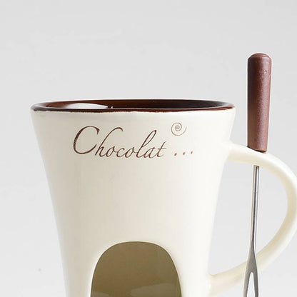 Fondue Mug Set Personal Mini Fondue Pots Chocolate Kitchen DealSniper.net