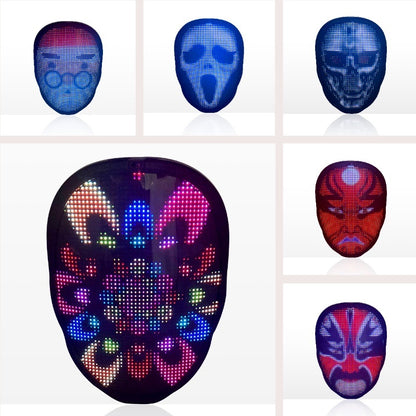 Halloween Face Masks Full Color LED Luminous Mask Holidays dealsniper-net