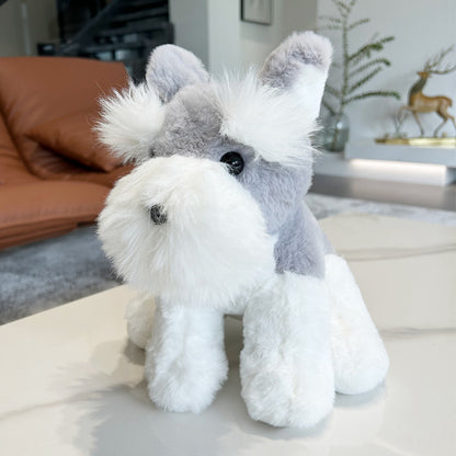 Cute Schnauzer Plush Toy Dog Doll Kids dealsniper-net Schnauzer 35CM