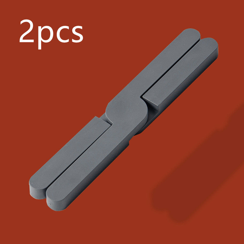Kitchen Silicone Thermal Insulation Pad Desktop Foldable Thickened Kitchen DealSniper.net Dark Gray 2pcs
