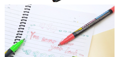 Double Line Pen Color Ledger Pen Dreamlike Outline Hobby dealsniper-net