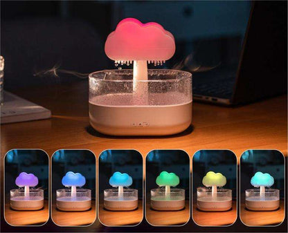 200ML Rain Cloud Humidifier Water Drip Rain Cloud Diffuser With Essential Oils Aroma Diffuser Home dealsniper-net