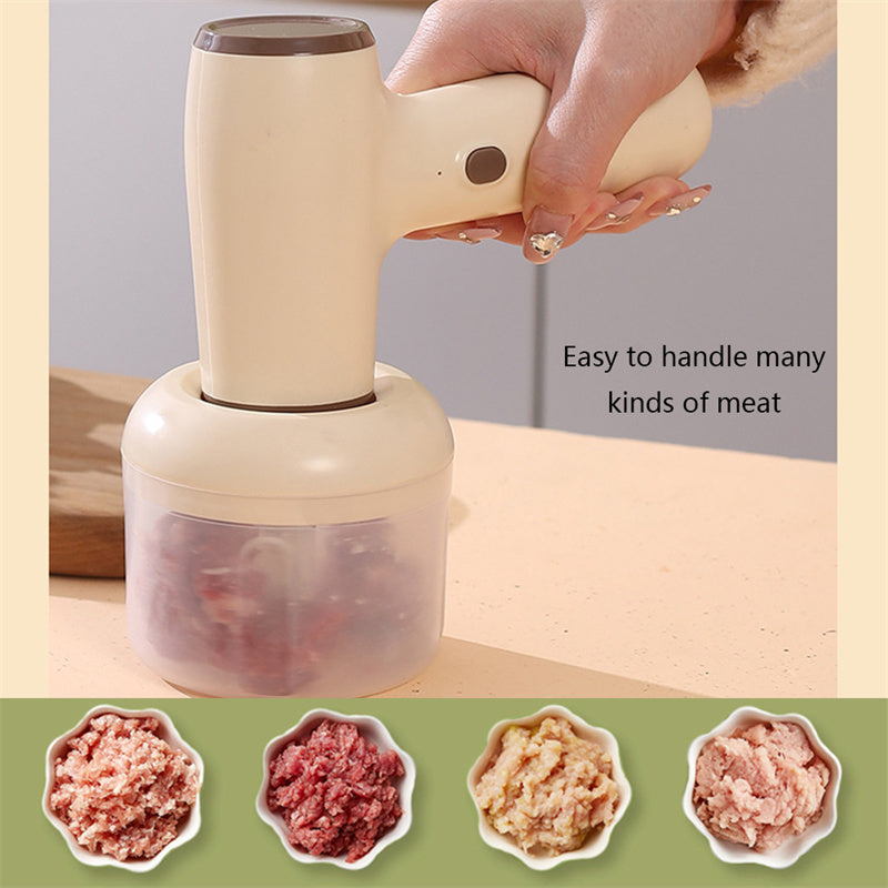 2 In 1 Electric Garlic Chopper USB Rechargeable Vegetable Kitchen dealsniper-net