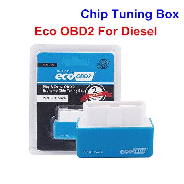 Plug And Play ECOOBD2 Gasoline Car Fuel Economy ECO OBD2 Driver Vehicle dealsniper-net Blue