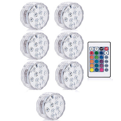 3 LEDs Underwater Light 16 Colors RGB IP68 Waterproof Swimming Pool