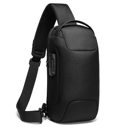 Men's Business Messenger Waterproof Shoulder Bag Men dealsniper-net Black