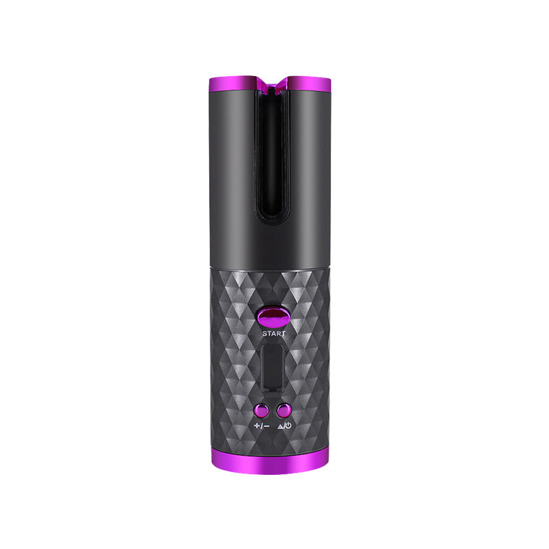 Rechargeable Automatic Hair Curler Portable Hair Curling Iron Beauty dealsniper-net Black USB