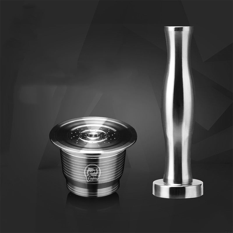 Stainless Steel Reusable Nespresso Refillable Coffee Capsule Pod Filter Kitchen DealSniper.net