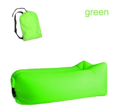 Outdoor Air Sofa Fast Inflatable Laybag Hangout Lounger Beach Air Bed Outdoor dealsniper-net Green1