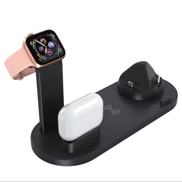 Three in one wireless charger Electronics DealSniper.net Black