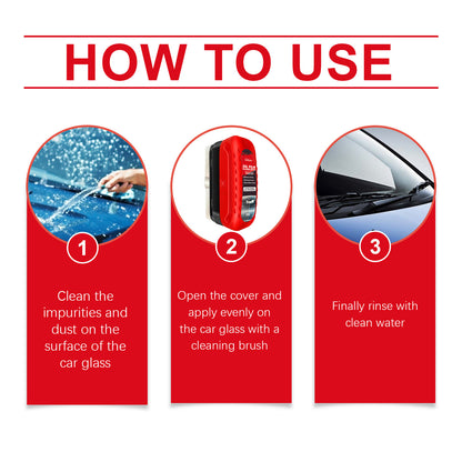 Automotive Oil Film Cleaning Brush, Windshield Cleaner Tool Vehicle Gym From House