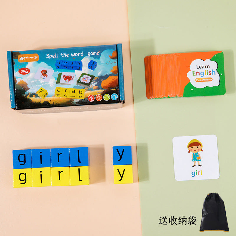 Children's Word Fight Building Blocks Interactive Desktop Game Kids DealSniper.net Package 3