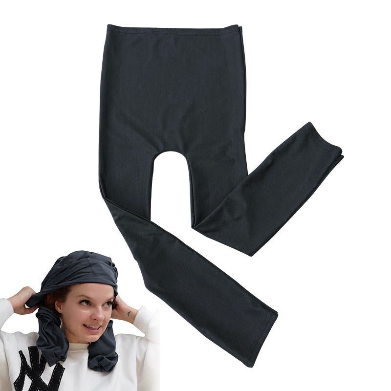 Trouser Shaped Bun Without Heat Curling Stick Women dealsniper-net Black