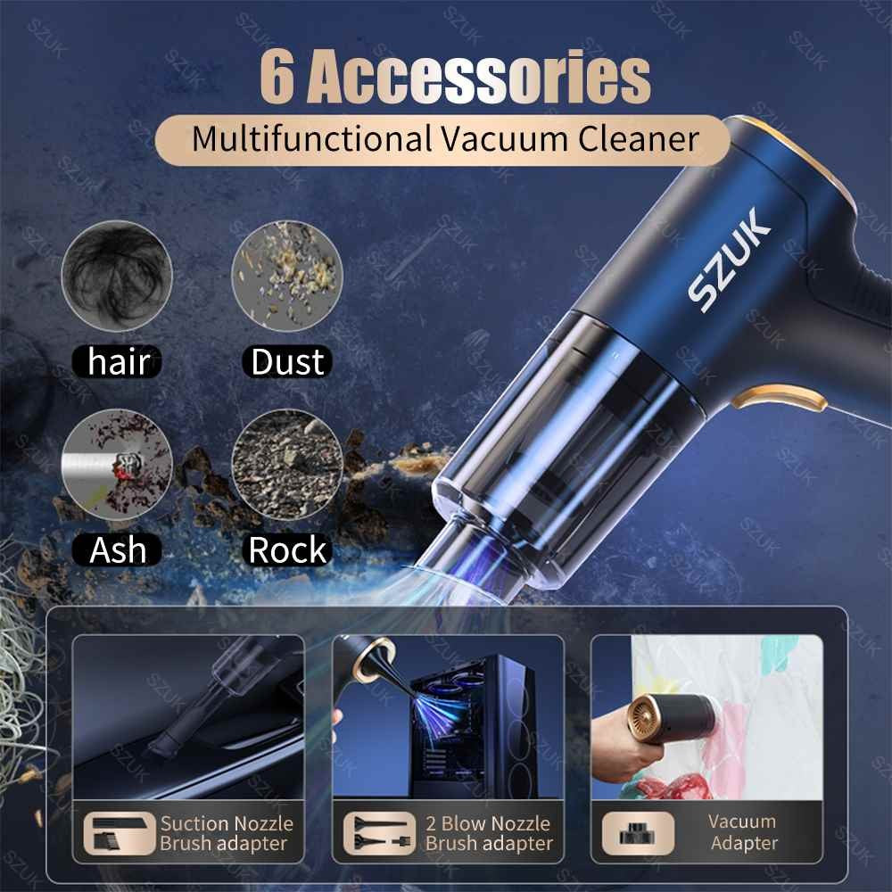 98000PA Car Vacuum Cleaner Powerful Cleaning Machine Car Ac Vehicle DealSniper.net