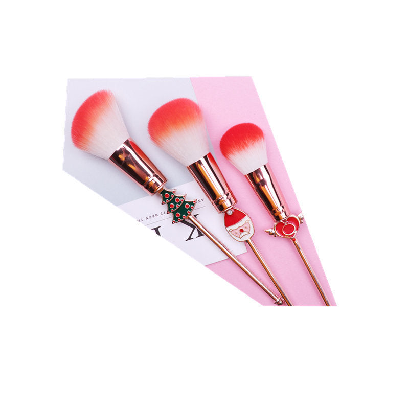 Christmas moose makeup brush set brush Beauty dealsniper-net