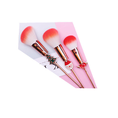 Christmas moose makeup brush set brush Beauty dealsniper-net