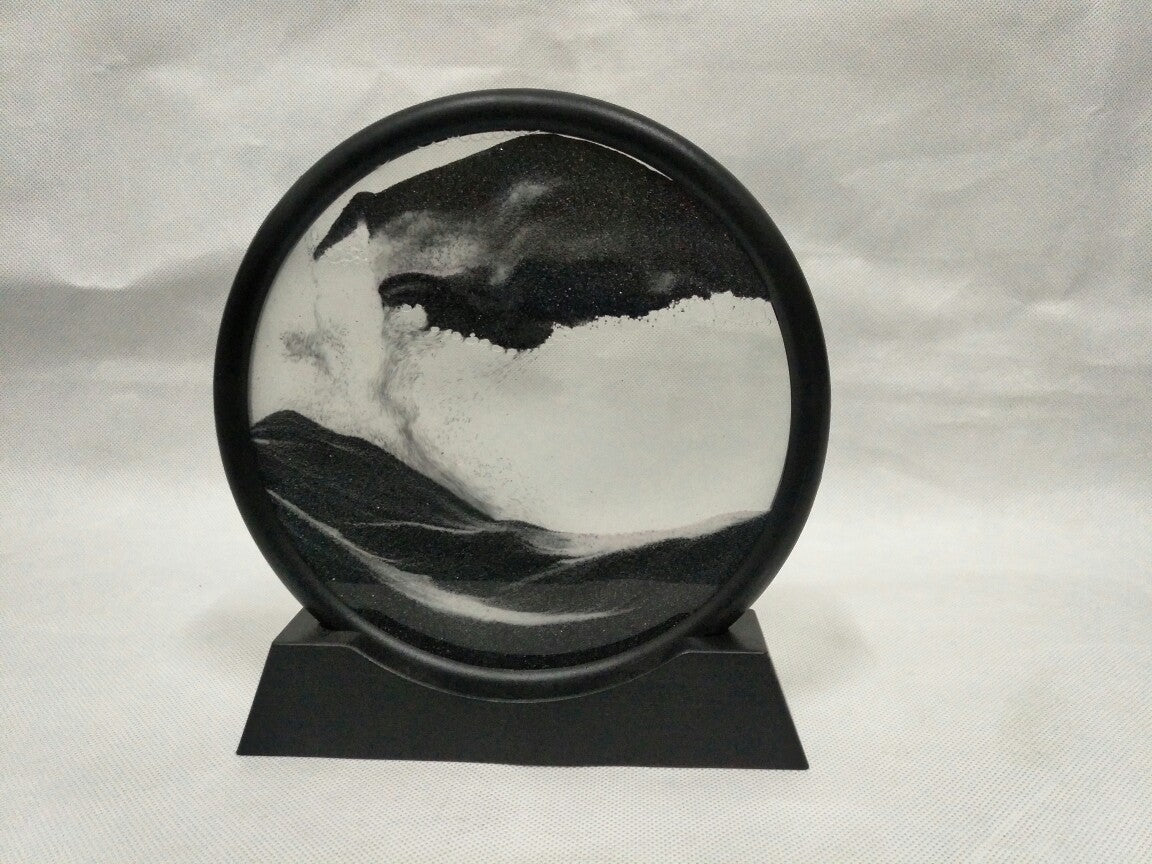 Glass Craft Gift Creative 3D Dynamic Art Quicksand Painting