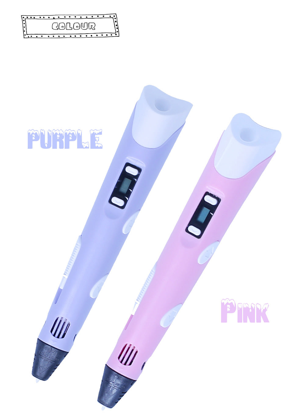 3D print pen 3D pen two generation graffiti 3D stereoscopic Kids dealsniper-net