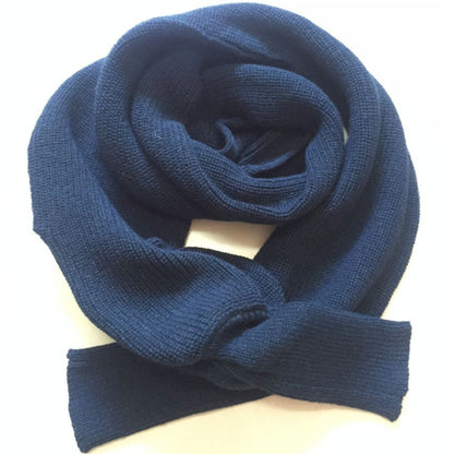 Sweater Scarf Cashmere Ladies Girl Woman Clothing Casual Wear Women dealsniper-net Navy Blue 235cm