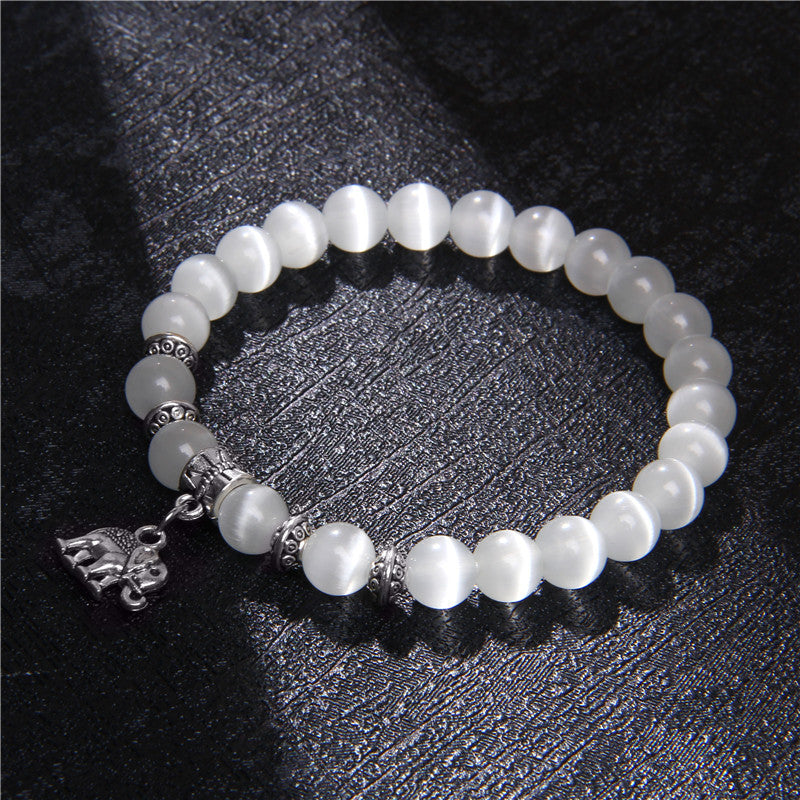 Lover White Beads Bracelet:tm: Jewelry dealsniper-net