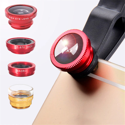 Phone Lens Fisheye 0.67x Wide Angle Zoom Lens Camera Kit Gadgets Gym From House