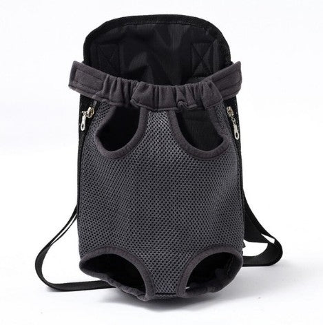 Go Out Portable Chest Shoulder Pet Bag Breathable Travel Pet Bag Pets Gym From House Gray L
