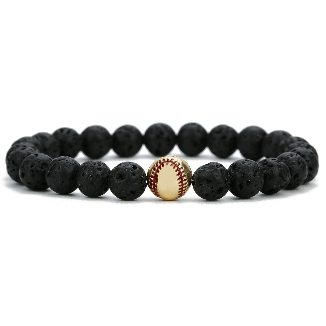 Men's baseball bracelet Jewelry dealsniper-net Gold Volcanic