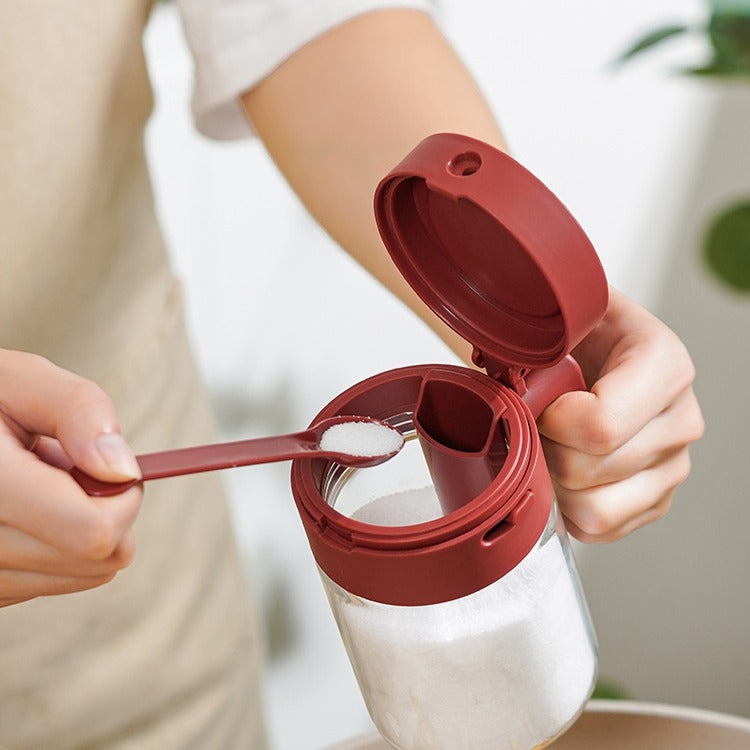 Small Seasoning Jars With Lids And Spoons Measuring Spoon Kitchen DealSniper.net