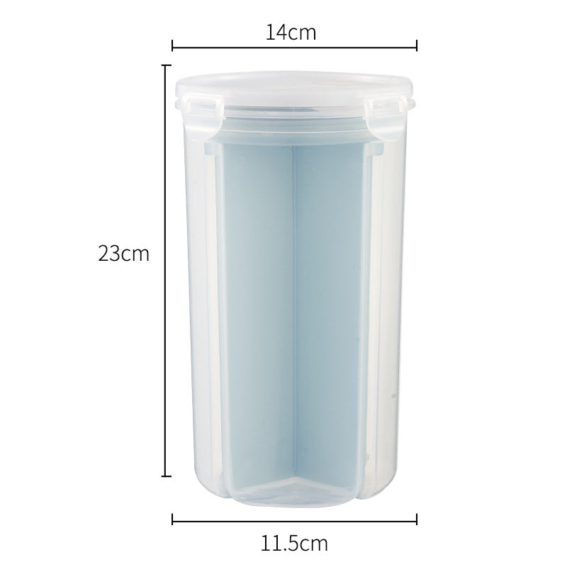 Kitchen Rotating Sealed Tank Moisture-proof Millet Bucket Kitchen dealsniper-net Big Blue