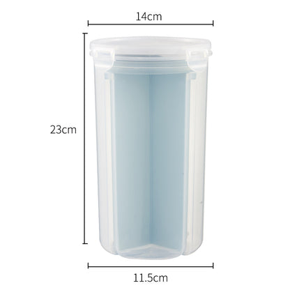 Kitchen Rotating Sealed Tank Moisture-proof Millet Bucket Kitchen dealsniper-net Big Blue