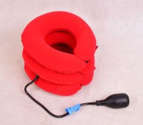 Medical Cervical Traction Device For Neck Protection Health dealsniper-net Red