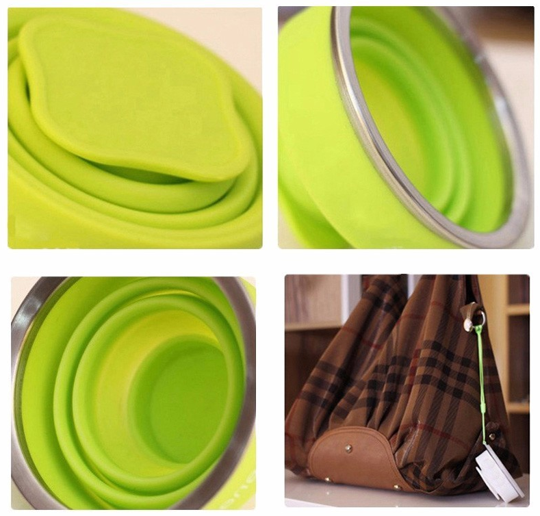 Color Portable Silicone Folding Cup Kitchen DealSniper.net