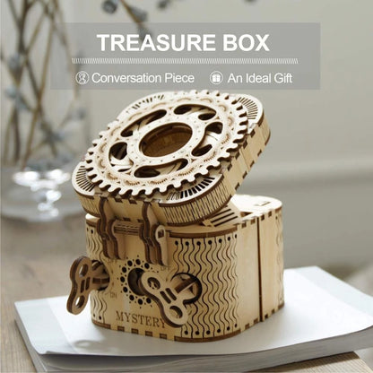 123Pcs Treasure Box Creative 3D Wooden Puzzle Game