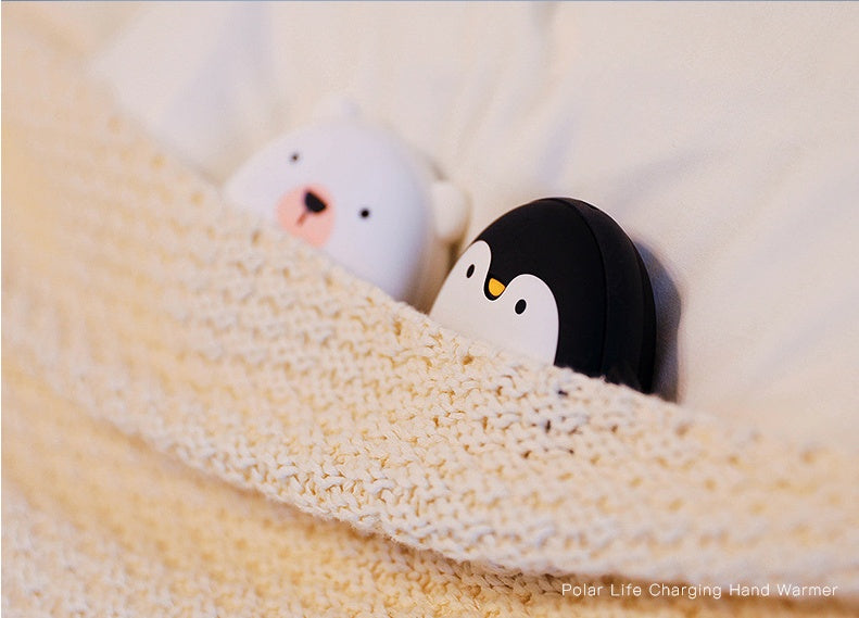 Cute Cartoon Penguin Polar Bear Electric Hand Warmers Heating Pocket Kids Gym From House