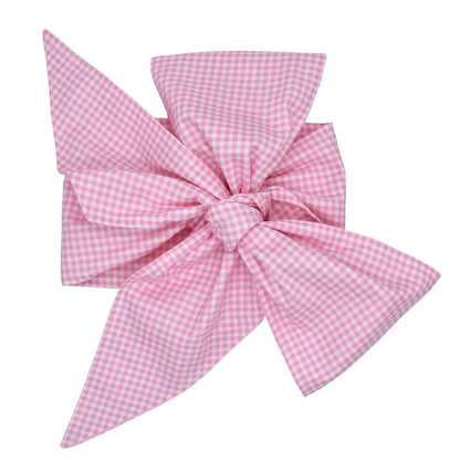 Swaddling cloth with cotton bow Kids DealSniper.net Pink lattice
