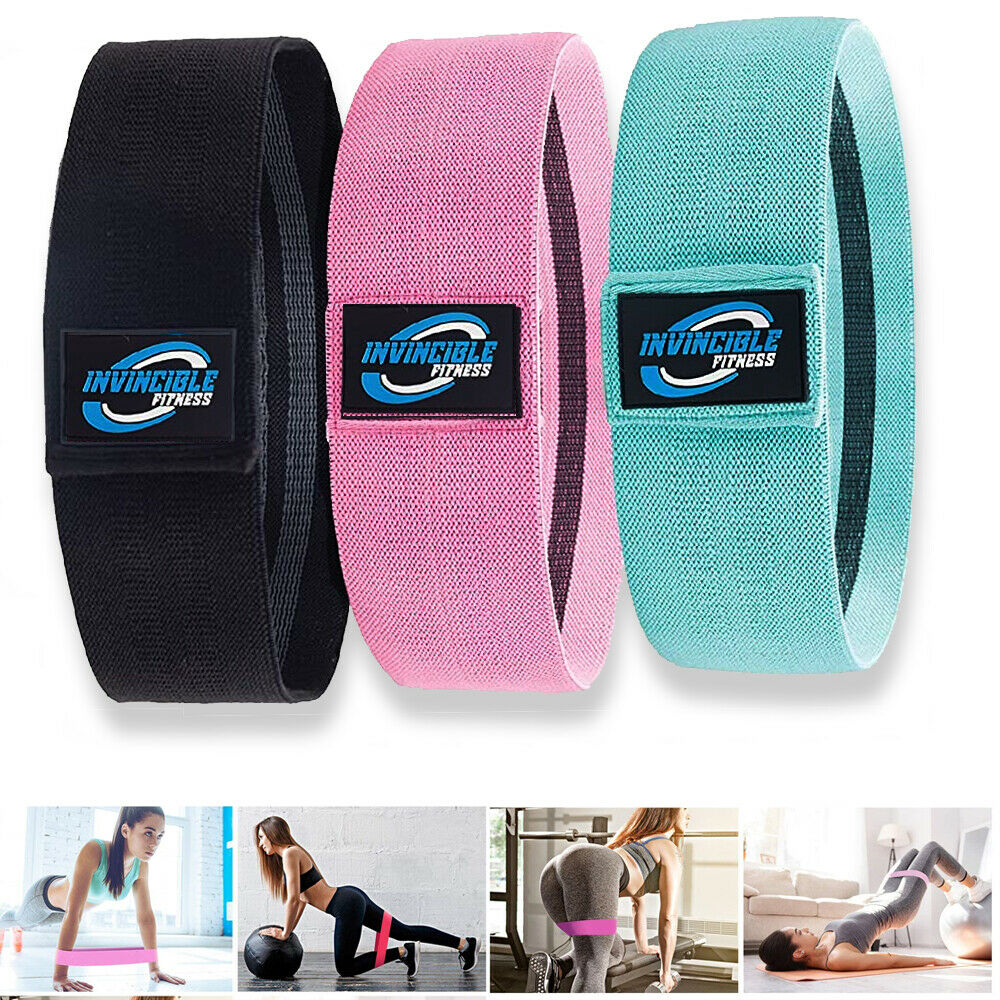 Workout Resistance Bands Loop Set Fitness Yoga Legs & Butt Workout Exercise Band Sports DealSniper.net
