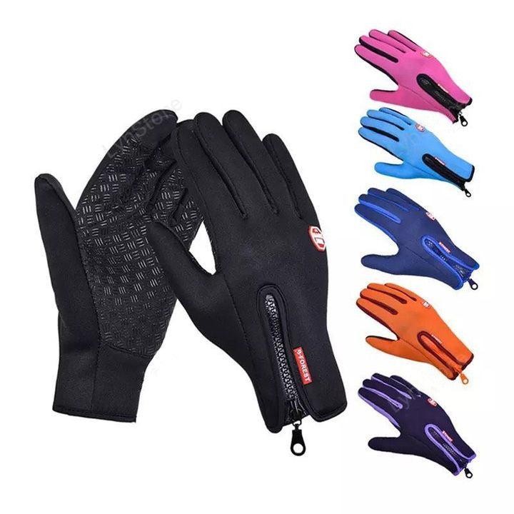 Winter Gloves Touch Screen Riding Motorcycle Sliding Waterproof Sports Gloves With Fleece Men dealsniper-net